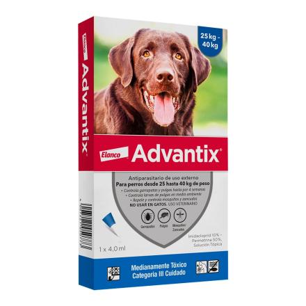 ADVANTIX PERROS (25-40 KG) Elanco Pipeta x 1  