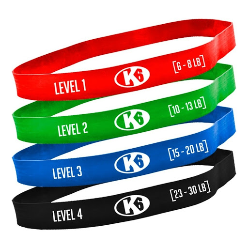Bandas Elásticas K6 Set De Resistencia Caja x 4 und
