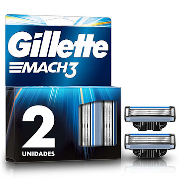 Repuestos para cuchilla de Afeitar Gillette Mach 3 con 3 Hojas Caja x 2 und  