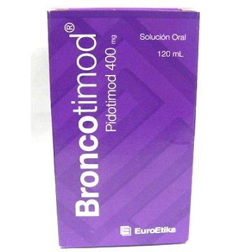 **BRONCOTIMOD 400MG SOLUCIÓN ORAL FRASCO X120ML.EUROETIKA PIDOTIMOD       