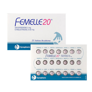 Femelle 20 Drospirenona Etinilestradiol 3mg/20mg Gynopham Caja X 21 Tabletas  