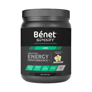 Bebida En Polvo Benet Pre-Entreno Sport Vainilla x 900 gr  