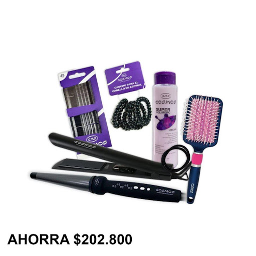 Ancheta Navideña #2 CMS COSMOS Empaque x 6 Peina, alisa, riza y fija con estilo profesional desde casa.

¿Quieres un peinado duradero, con acabado impecable y sin maltratar tu cabello? Este combo es todo lo que necesitas. Incluye herramientas 