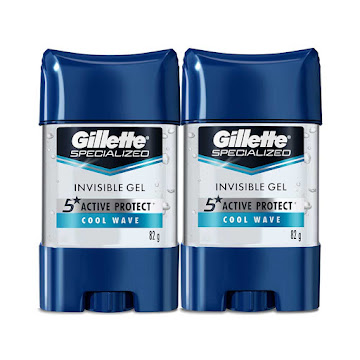 //Oferta Desodorante Gillette Clear Gel Cool Wave x 2Und de 82Gr c/u  
