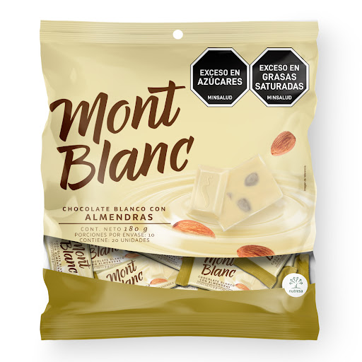 Chocolate Blanco Mini Montblanc Bolsa x 20 und