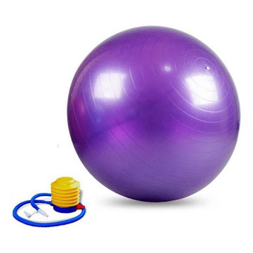Solo Online Balón Inflable Yoga   Pilates 55cm Con Inflador Color Morado 