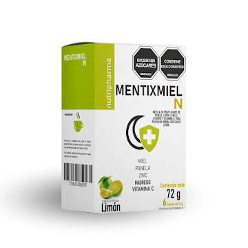 Mentixmiel-N Mezcla En   Polvo Nutripharma Sabor Limón Caja x 6 Sobres  
