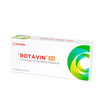 Rotavin Rosuvastatina 20mg Caja x 30 Tabletas  