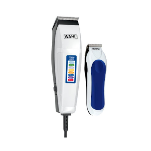 COMBO COLOR CODE (20 PIEZAS) WAHL Caja x 1 Un juego completo de aseo para lograr aspecto correcto, que incluye una cortadora de cabello, un patillera personal y accesorios.