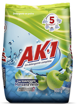 Detergente En Polvo AK1 Manzana Azulk x 900 gr undefined