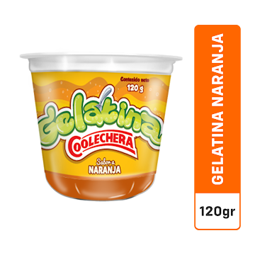 Gelatina Coolechera Naranja Vaso x 120 gr  