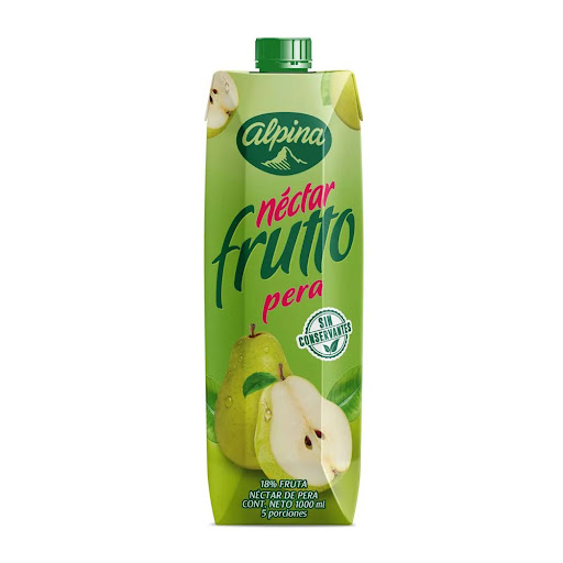 Néctar Alpina Frutto Fructosa 40% Menos Calorías Pera x 1 lt