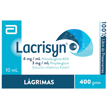 //Lacrisyn 4/3Mg Solución Oftálmica Frasco x10Ml Abbott Poliet Propilen   