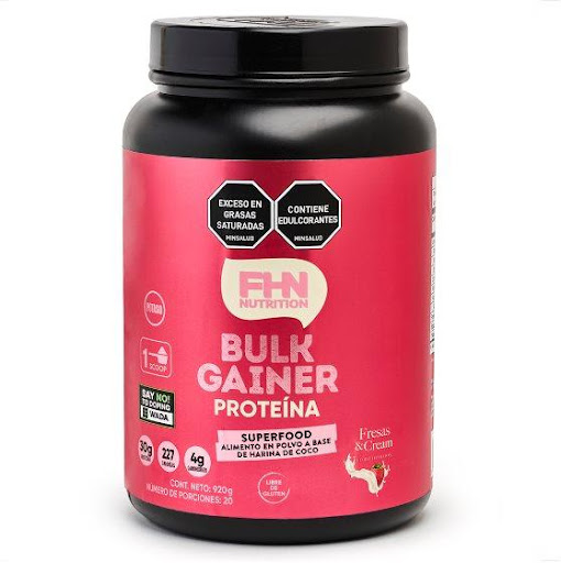 Proteina,BULK GAINER FRESA&CREMA, 920gr FHN NUTRITION 920gr x 1 undefined