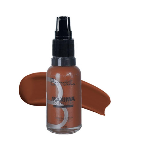 BASE MAXIMA COBERTURA CON ACIDO HIALURONICO BARDOT 30 GR x 1 BASE MÁXIMA COBERTURA COCOA
