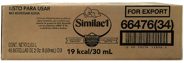 FÓRMULA INFANTIL   SIMILAC 1 LÍQUIDA PROSENSITI X59ML. X48FCO. 