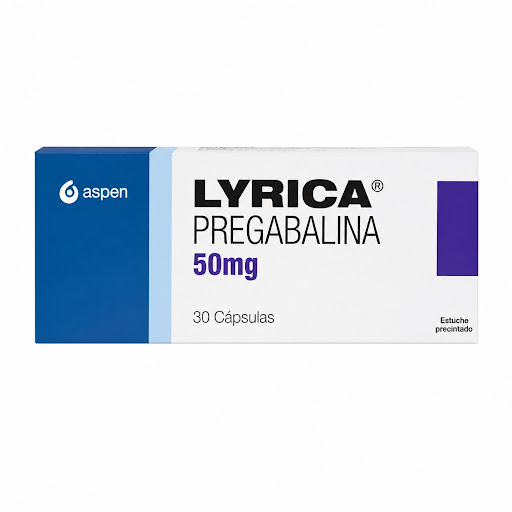 Lyrica Pregabalina 50 mg Aspen Caja x 30 Cápsulas
