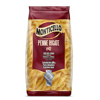 Pasta Penne Rigate Monticello N°42 x 500 gr  