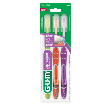 Cepillo Dental Gum Thechnique Deep Clean x 3 und + Protector  
