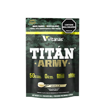 Proteína Titan Army Sabor Vainilla Bolsa x 908 gr  