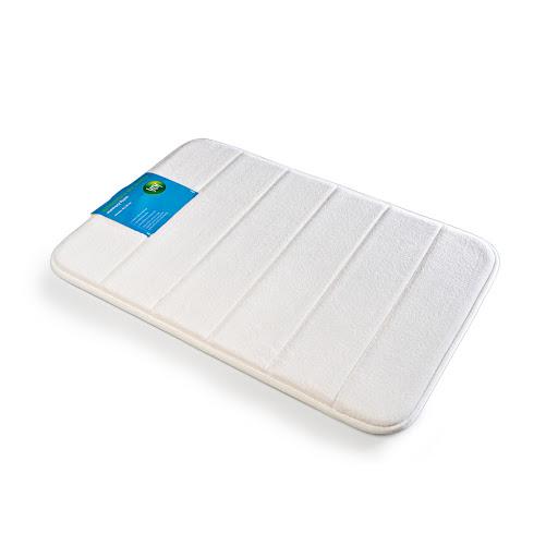 Alfombra De Ba¤o 40X60 Cm Memory Foam Blanca Uruyen Bolsa x 1 Fabricada en microfibra  de poliesterRelleno poliuretanoFondo de no-wovenSuperabsorbenteAntideslizanteSeca dos veces m s r pido que cualquier otra alfombra de ba¤o
