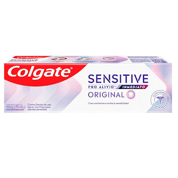Crema Dental Sensibilidad Colgate Sensitive Pro-Alivio Original Inmediato Caja x 110 g  