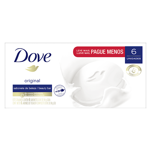 Jabón Dove En Barra 90gr Caja x 6 und