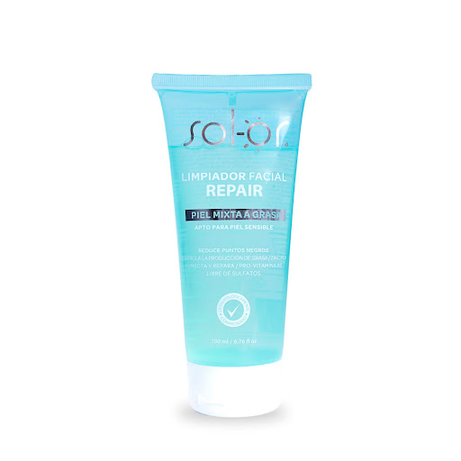 Limpiador Facial Repair Solor Para Piel Mixta A Grasa Tubo x 200 ml