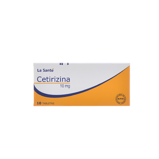 Cetirizina La Santé 10Mg Tabletas Caja X10Tab.                        