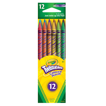 Lápices Crayola Colores Surtidos Twistables x 12 und  