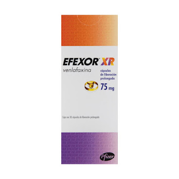 Efexor XR Venlafaxina 75 mg Pfizer Caja x 30 Cápsulas  