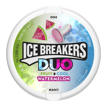 //Mentas ICE Breakers Duo Sandia x 36Gr  