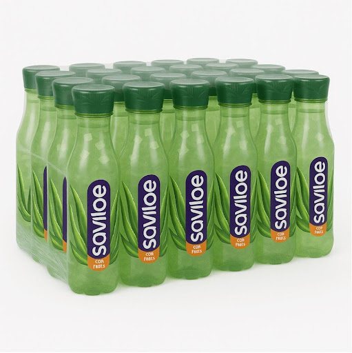 Agua Saviloe Aloe Vera Con Fibra X 420 Ml - Mega Pack  Saviloe Caja x 24 