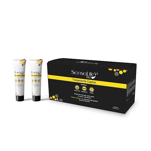 SENSOLIFE BIO TRATAMIENTO CAPILAR CAJA x 10 TUBO x 10 SENSOLIFE BIO CAJA X 10 UNIDADES X 10 G x 10 SENSOLIFE BIO TRATAMIENTO CAPILAR : A 
aprovecha los micro y macronutrientes de la colmena de abejas para enriquecer de 
forma natural el cabello, fortaleciéndolo y prolongando su durabilidad. Este 
p