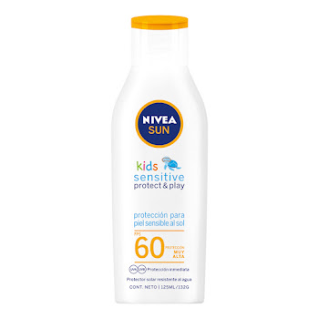 Protector solar NIVEA SUN Kids Pure & Sensitive FPS60 UVA+UVB x125Ml    