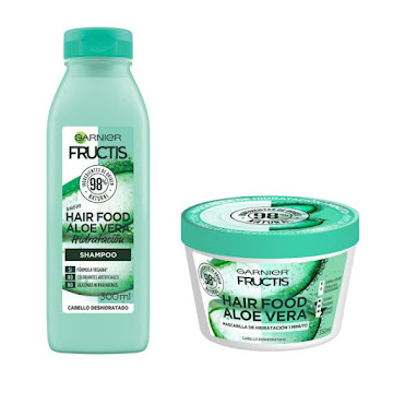 Combo Rutina Garnier Hair Aloe Vera Shampoo + Tratamiento  