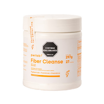 Fibra Fiber Cleanse Pwrlab Sabor Naranja Frasco x 297 gr  
