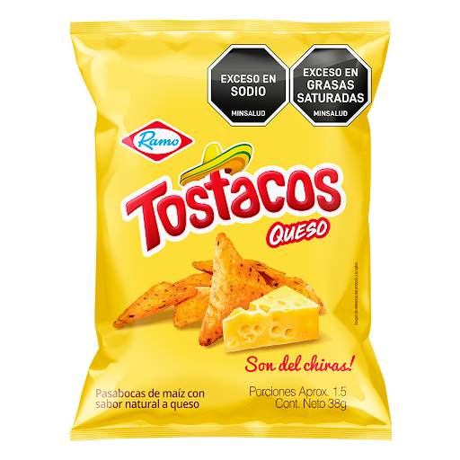 Pasabocas Ramo Tostacos Queso x 38 gr