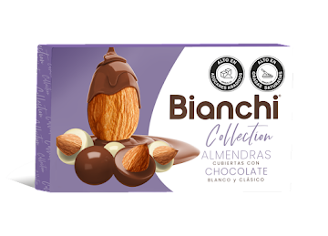 Chocolate Bianchi Almendras Surtidas x 132 gr  