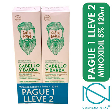 Loción Minoxidil Cabello   y Barba Oferta x 2 und 