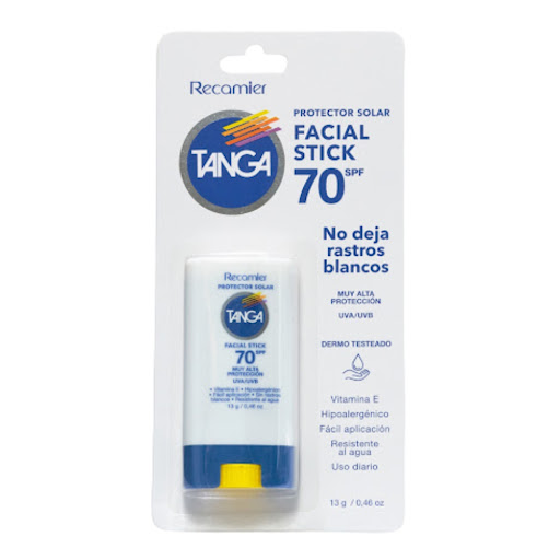 Bloqueador Facial Tanga Spf70 Barra x 13 gr
