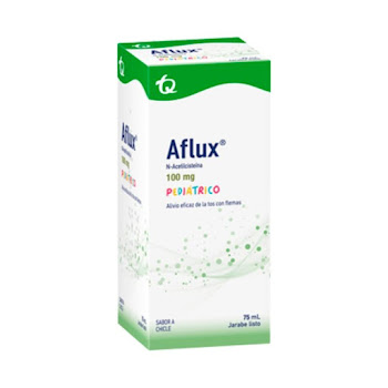 Aflux N Acetilcisteina 100 mg Tecnoquímicas Jarabe Pediatrico Frasco x 75 ml  