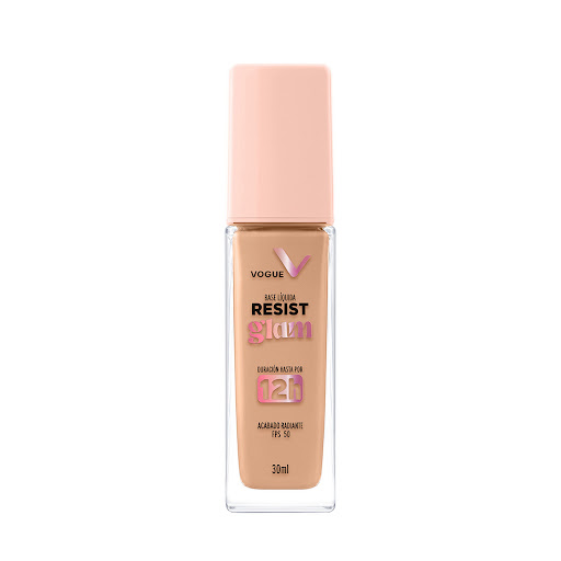 Base Vogue Resist Glam Tono Caramelo Frasco x 30 ml