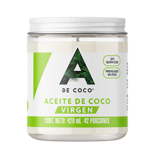Aceite de Coco A De Coco Extra Virgen Frasco x 430 ml