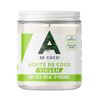 Aceite de Coco A De Coco Extra Virgen Frasco x 430 ml  