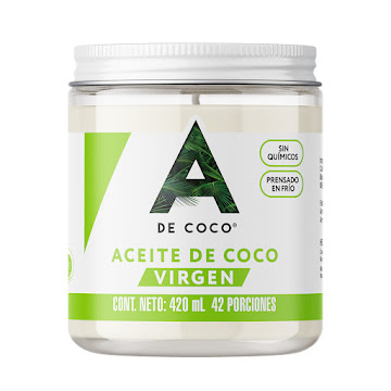Aceite de Coco A De Coco Extra Virgen Frasco x 430 ml  