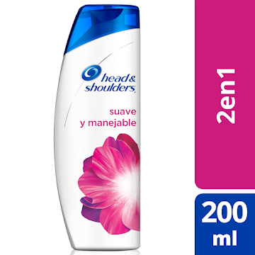 //Shampoo H&S Suave & Manejable 2 en 1 200ML                            