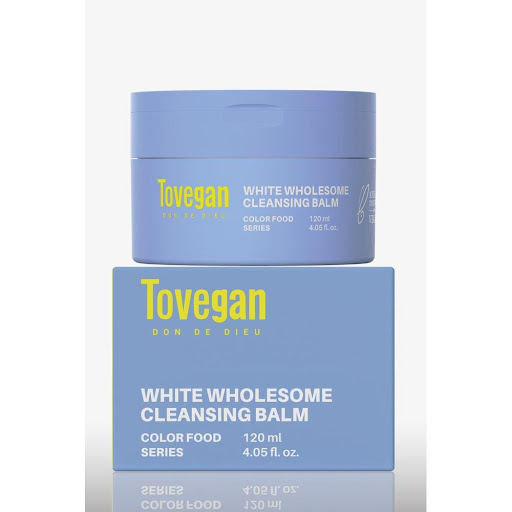 White Wholesome Cleansing Balm Tovegan Bálsamo cremoso que se transforma en aceite ligero x 1 Este bálsamo desmaquillante vegano, con pH neutro y formulado con ingredientes naturales, ofrece una limpieza profunda y eficaz mientras cuida la piel sensible y evita irritaciones. Su textura cremosa