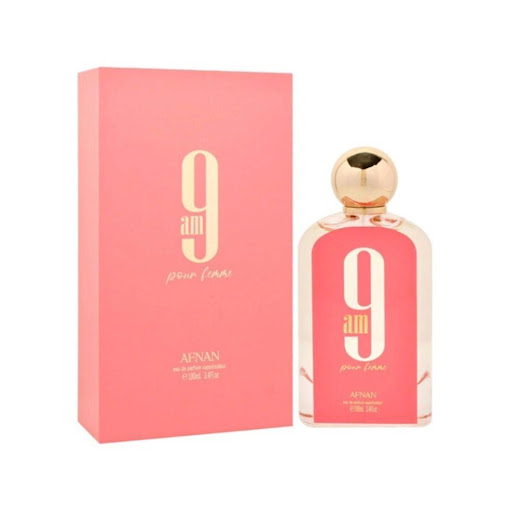 Afnan 9 A.M. Femme Edp 100Ml Sp Afnan Botella x 1 Una fragancia cautivadora y sofisticada para la mujer moderna e independiente. Con una explosión de vibrantes y frescas notas de salida, esta fragancia revitaliza los sentidos al instante, creando una