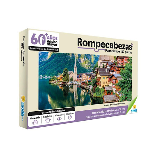 Juegos de mesa ROMPECABEZAS X 180 PZAS 60+ PAISAJE Ronda Ronda Caja x 1 Diviértete coleccionando nuestro rompecabezas, luego utilízalo como elemento decorativo.